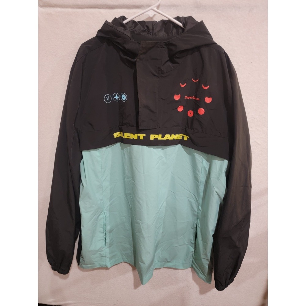 Silent Planet Superbloom Tour Windbreaker 3XL OOP Rare Metalcore Teal Black